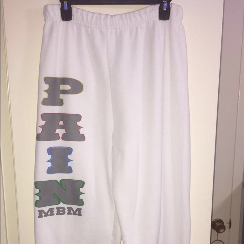 MBM SZ LARGE “PAIN” SWEATPANTS